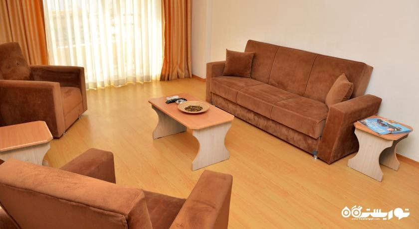 محوطه نشیمن اتاق های هتل